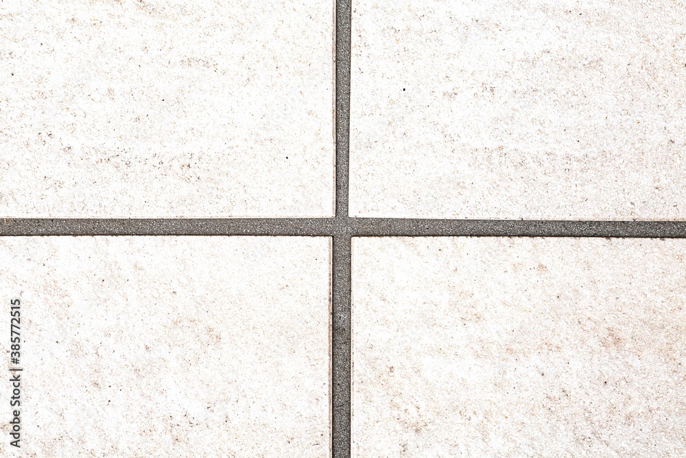 White granite terrazzo floor tile texture and seamless background