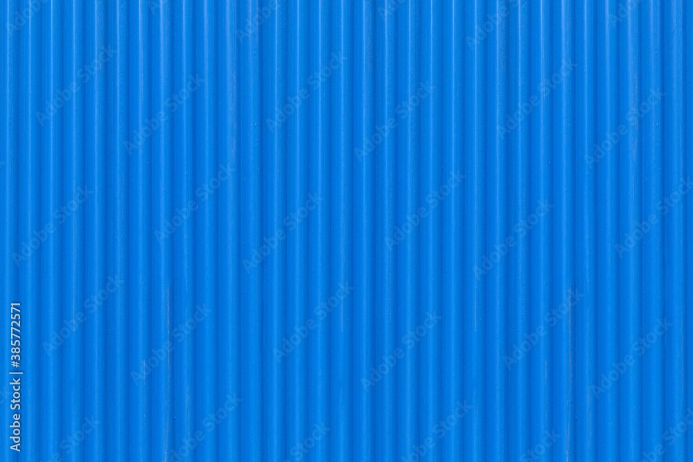 Blue Corrugated metal background and texture surface or galvanize steel