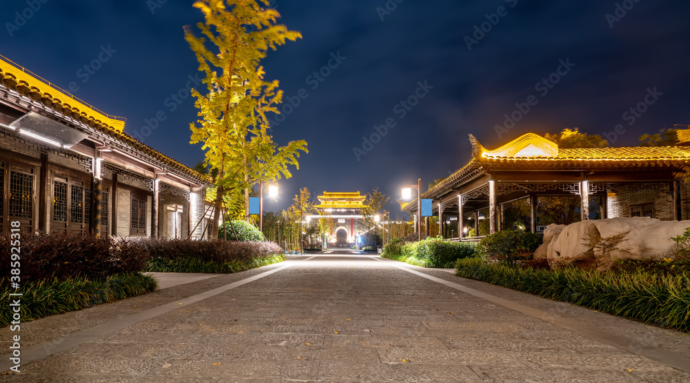 宿迁市东关口老码头夜景