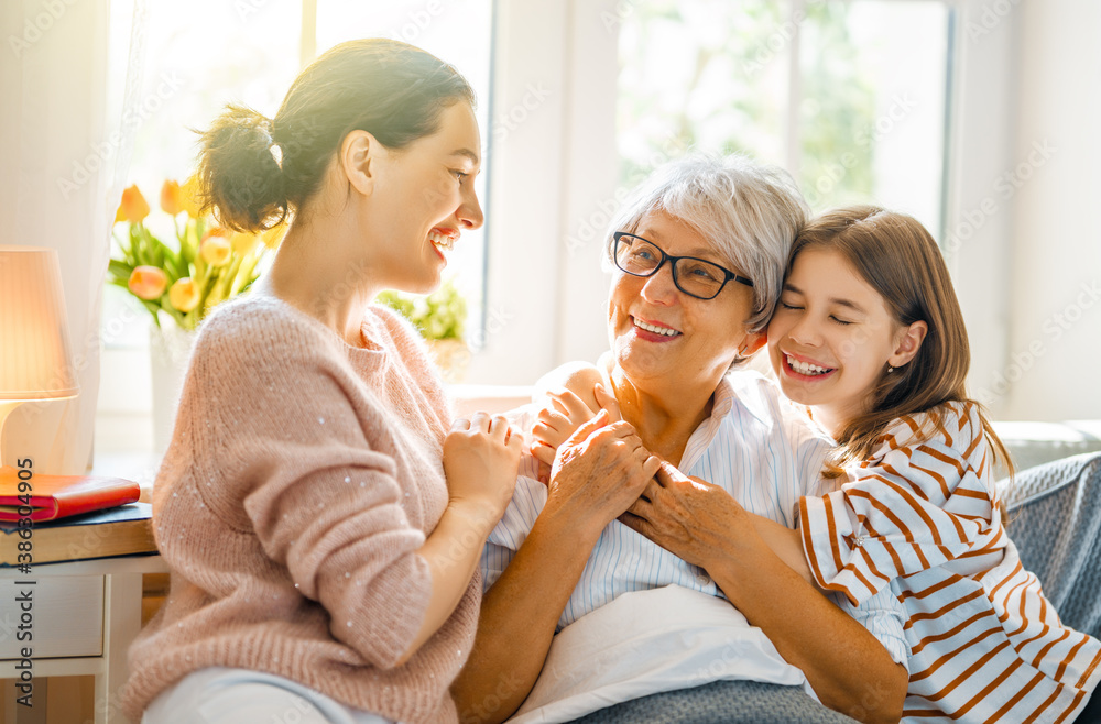 family spending time together