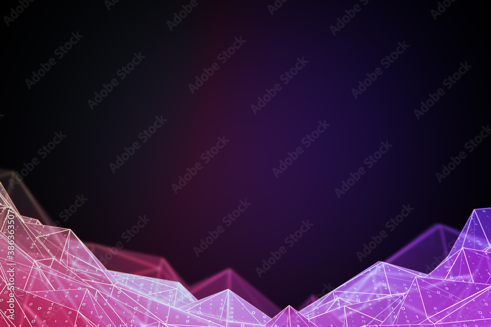 Abstract pink polygonal background