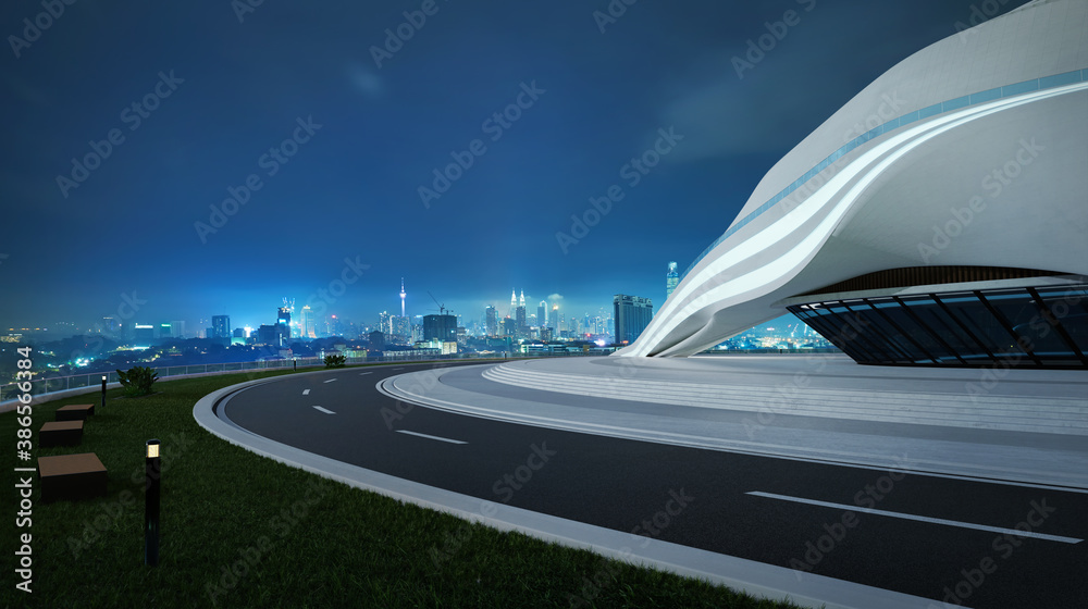 3D rendering futuristic architecture