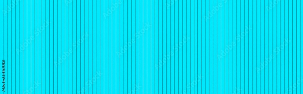 Panorama of Pastel blue Corrugated metal background and texture surface or galvanize steel