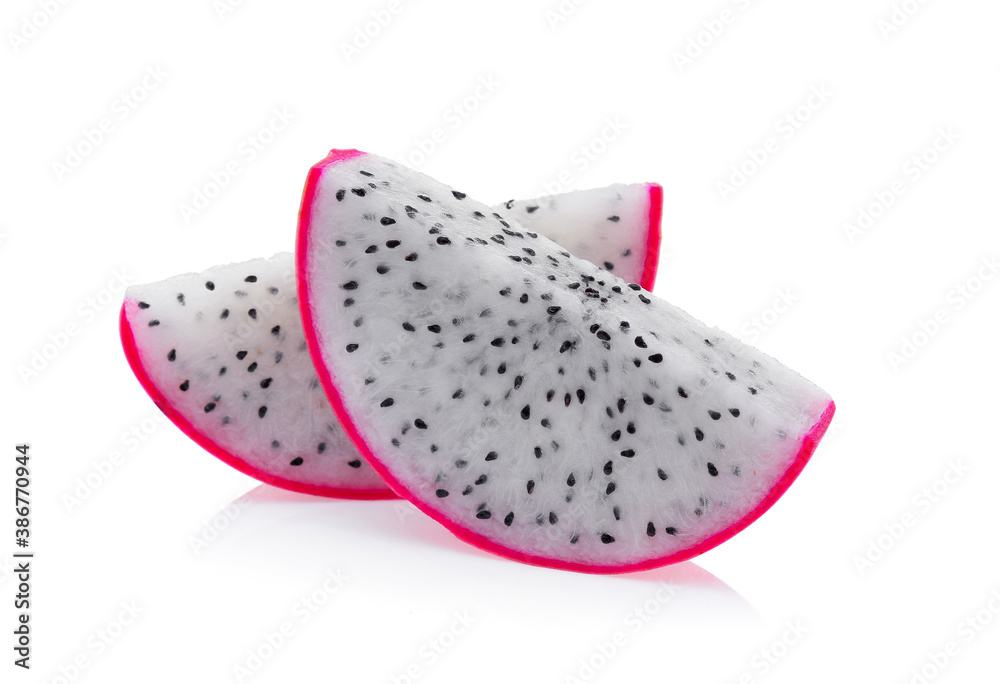 Dragon fruit isolated on white background