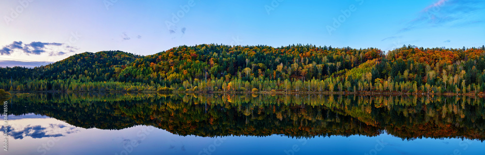 The Hinggan mountains of China autumn landscape. 