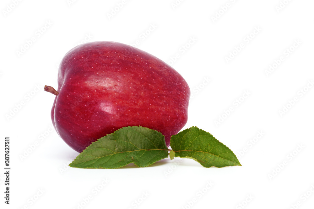 Red apple isolated on white background