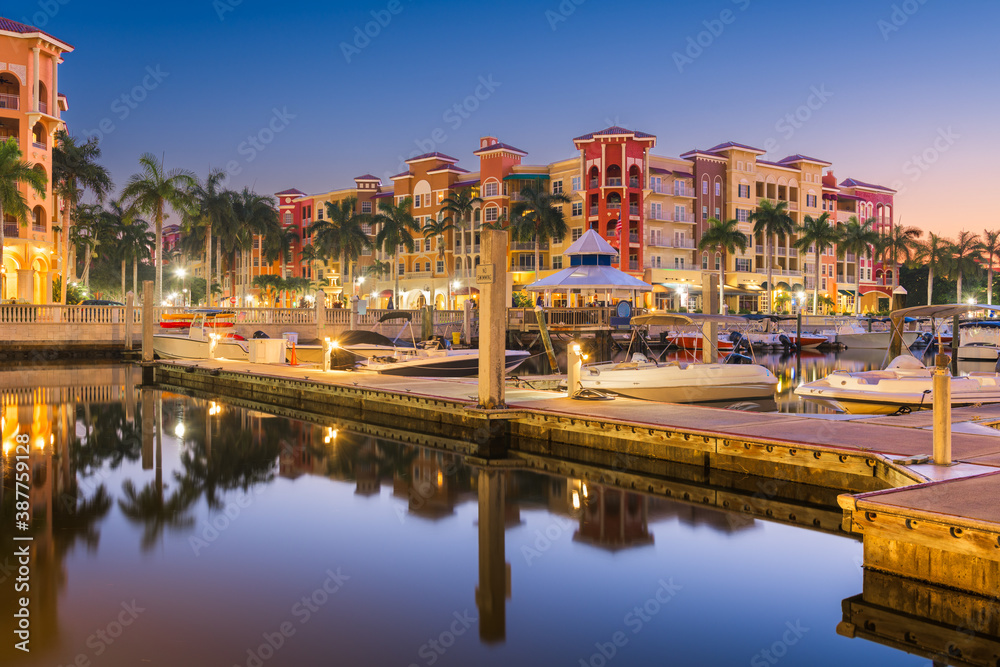 Naples, Florida, USA at Dusk