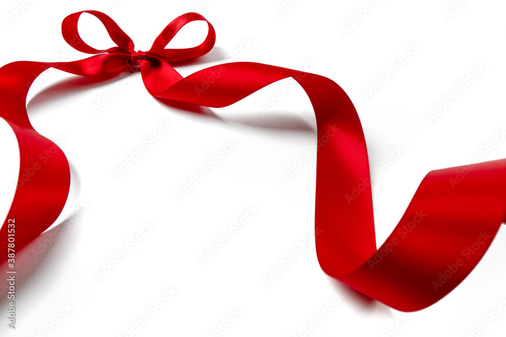 Red gift bow