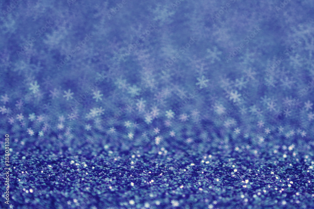 Abstract blue  background with snowflakes