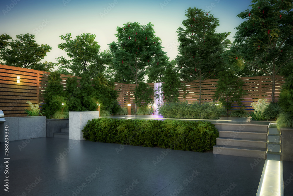 Garden Patio - 3d visualization