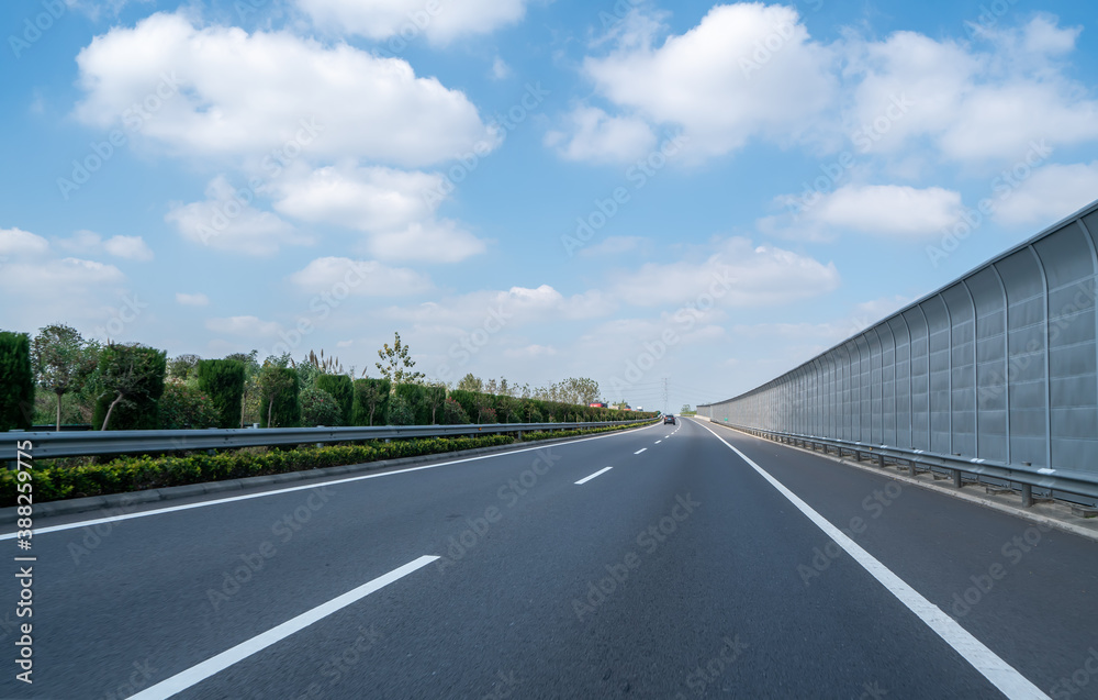 Expressway skyline and outdoor natural landscape