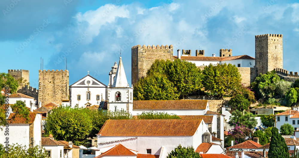 Skyline of Obidos in Portugal