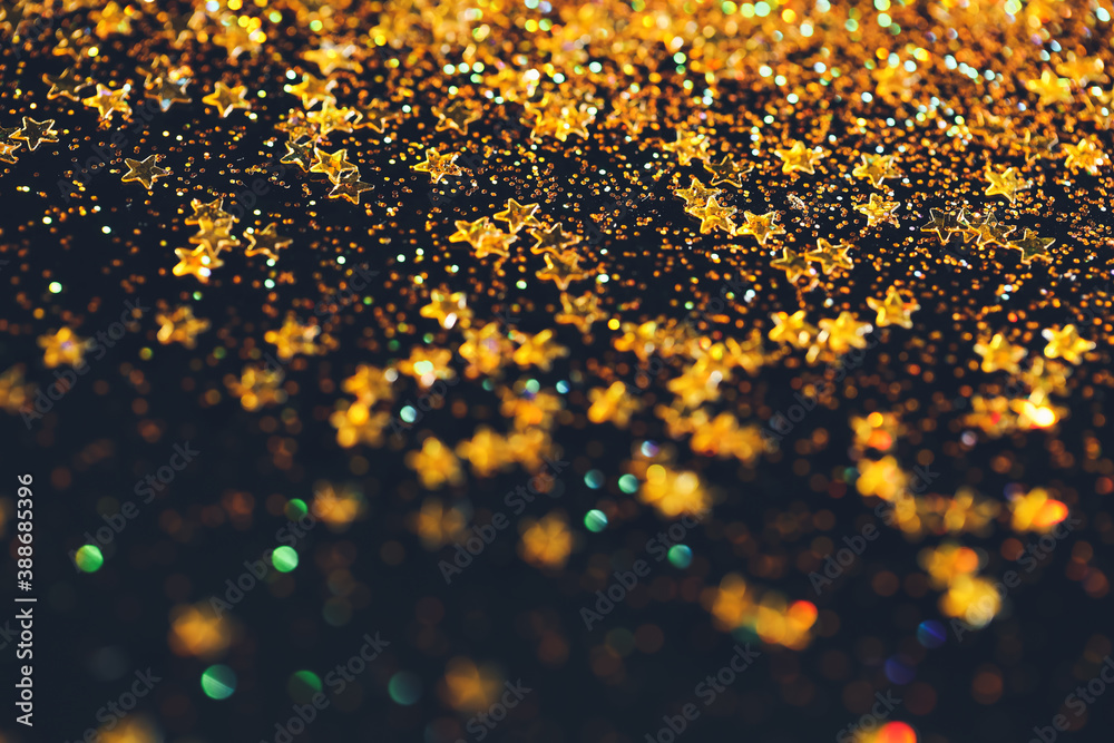 Dark abstract background with glitters