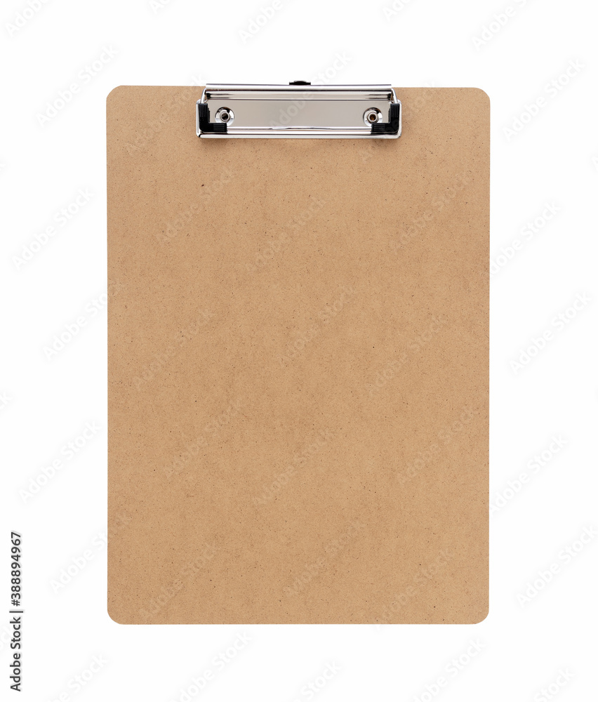 A clipboard on a white background