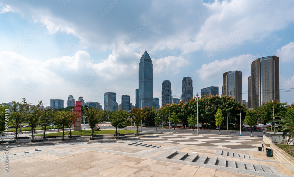 浙江绍兴建筑景观天际线