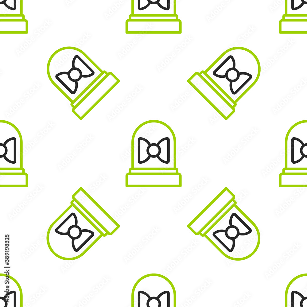 Line Motion sensor icon isolated seamless pattern on white background. Vector.