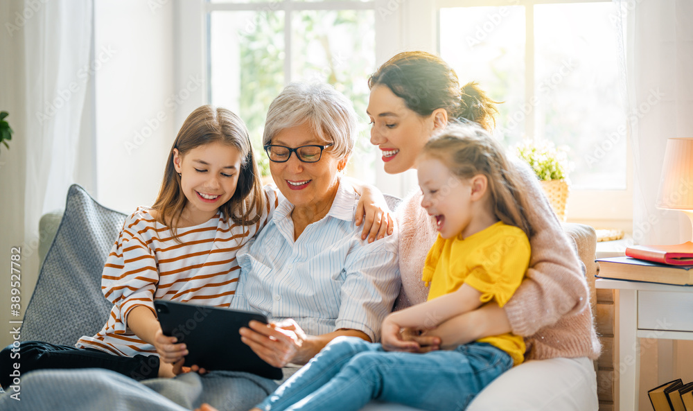 family spending time together