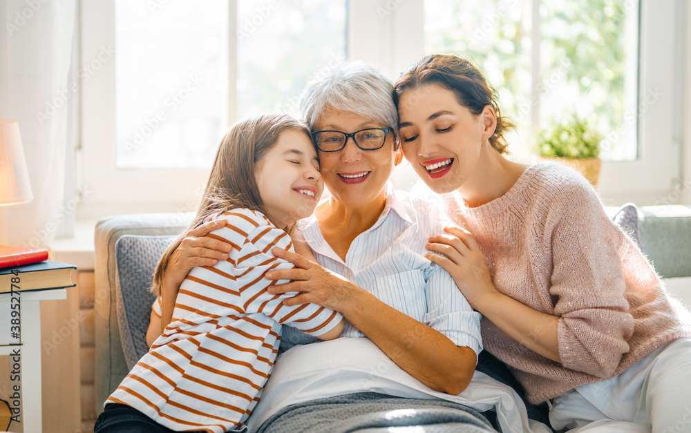 family spending time together