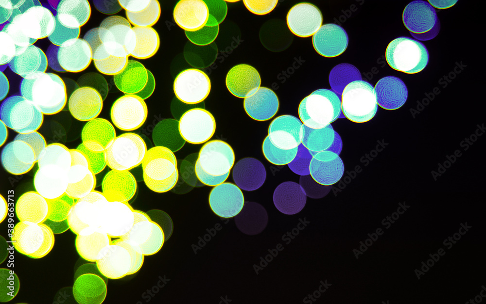 Abstract color light bokeh .