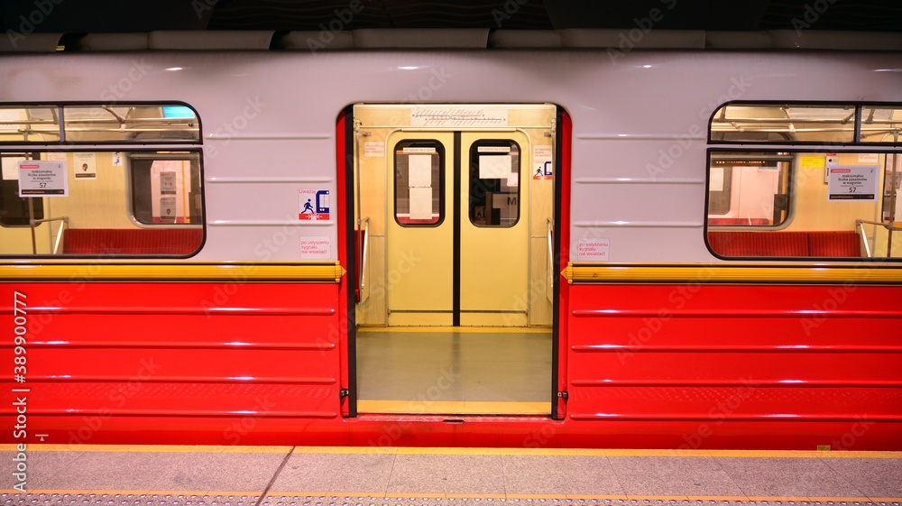 train in the subway