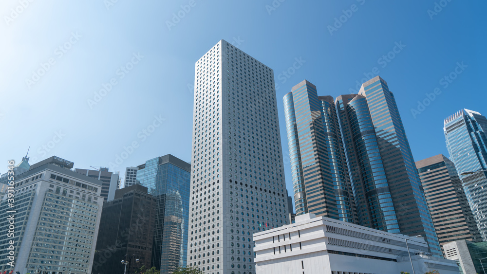 香港现代城市建筑景观