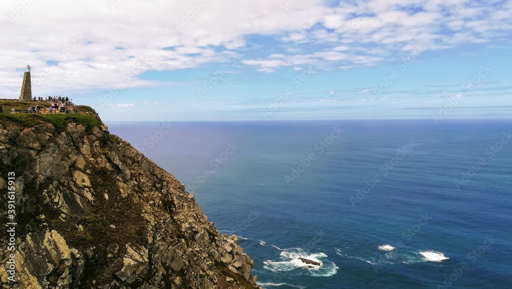 海，海洋，景观，海岸，天空，水，海滩，蓝色，自然，云，海湾，悬崖，景色，灯塔，