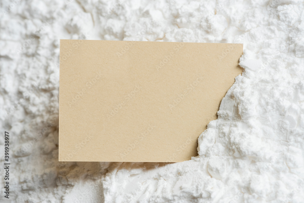 Beige name card design element