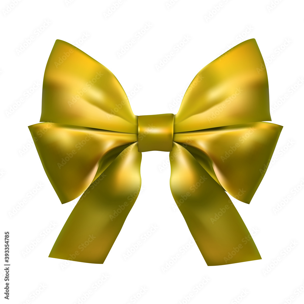 Realistic Silk Bow Vector Illustration EPS10