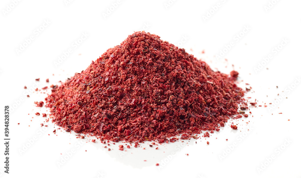 heap of dried cranberry powder