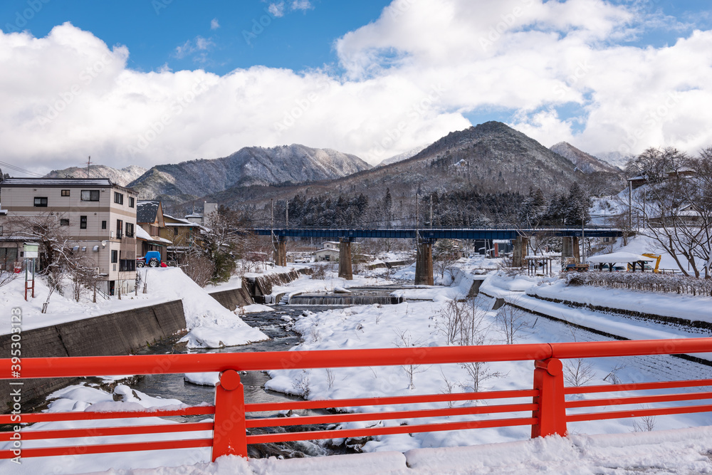 日本山形县Yamadera Town View