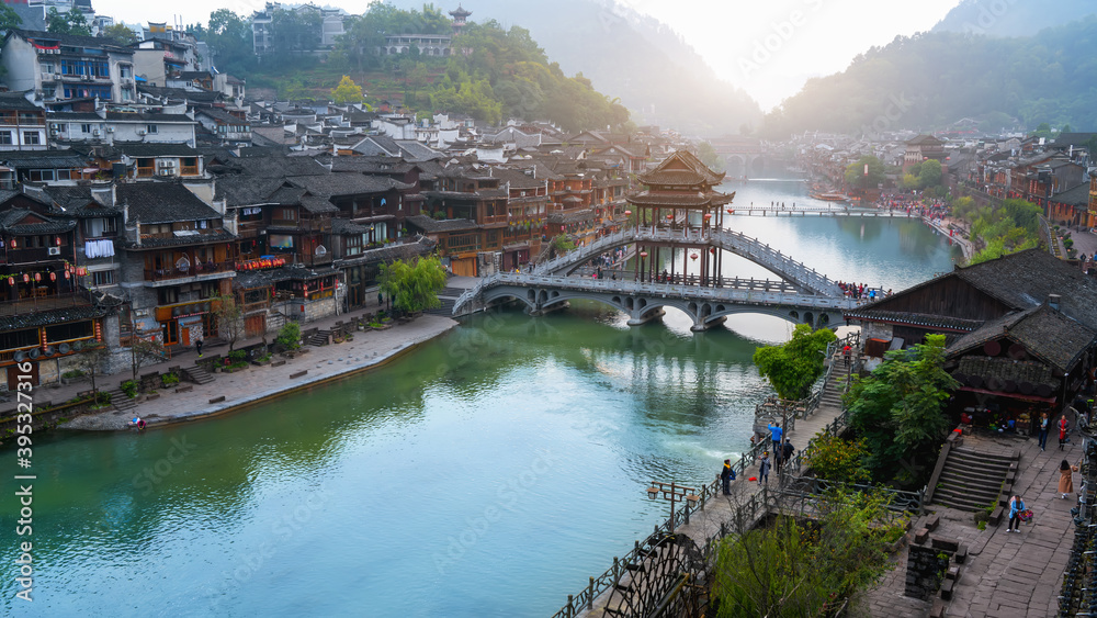 Beautiful scenery of Fenghuang ancient town