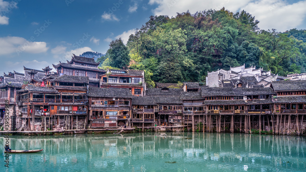 Beautiful scenery of Fenghuang ancient town