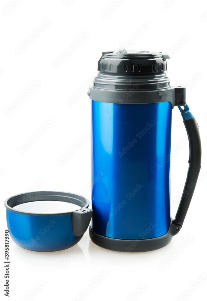 Open Blue Thermos