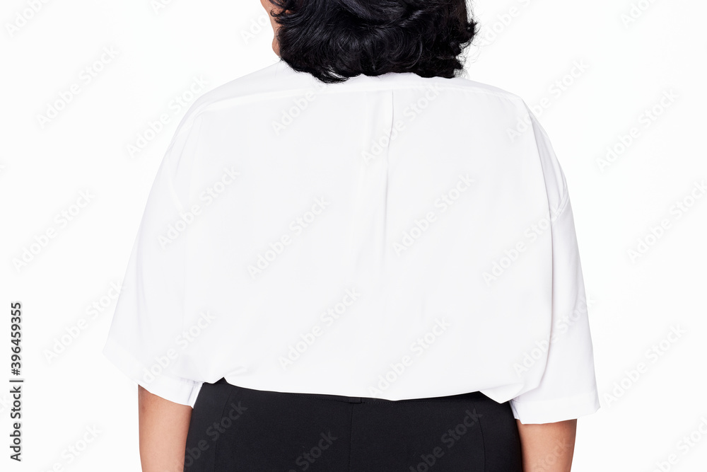 Size inclusive white shirt women's fashion