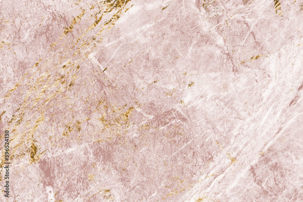 Pink and gold marble textured background