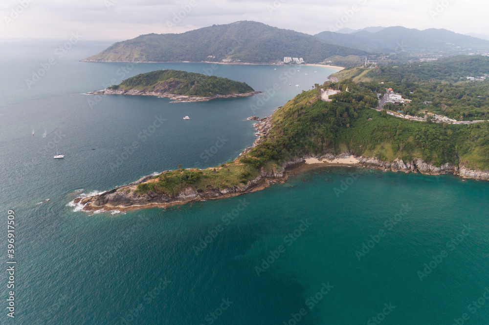 美丽热带海洋的惊人景观自然景色，夏季可欣赏海滨风光