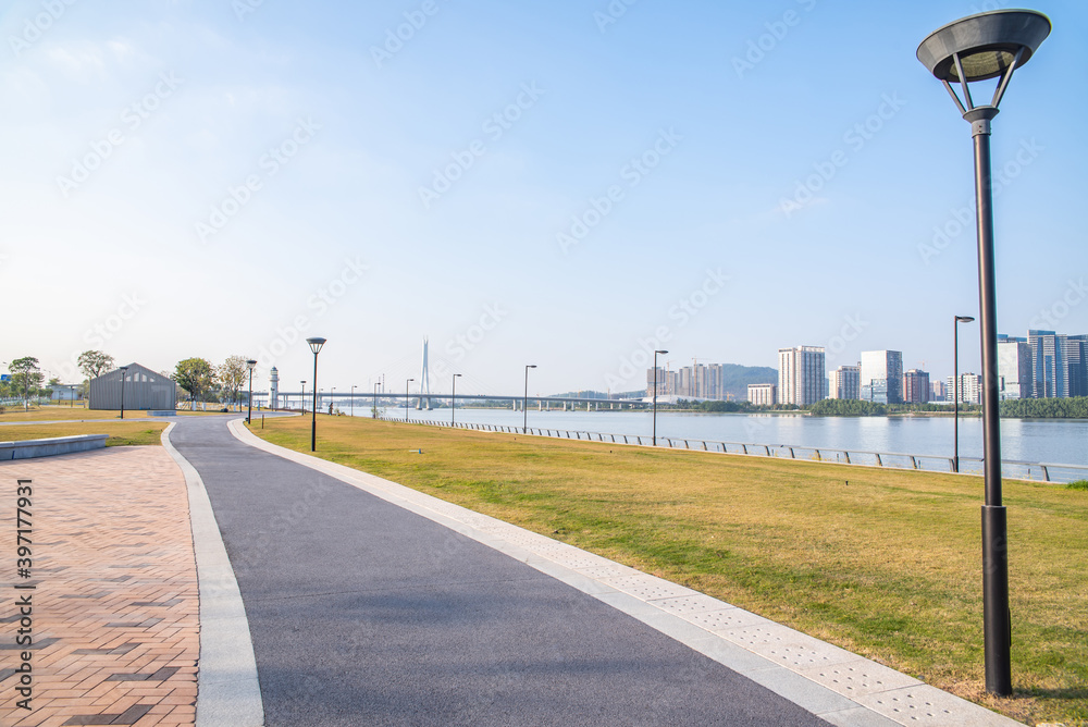 Coastal scenery of Lingshan Island, Nansha Pearl Bay, Guangzhou, China