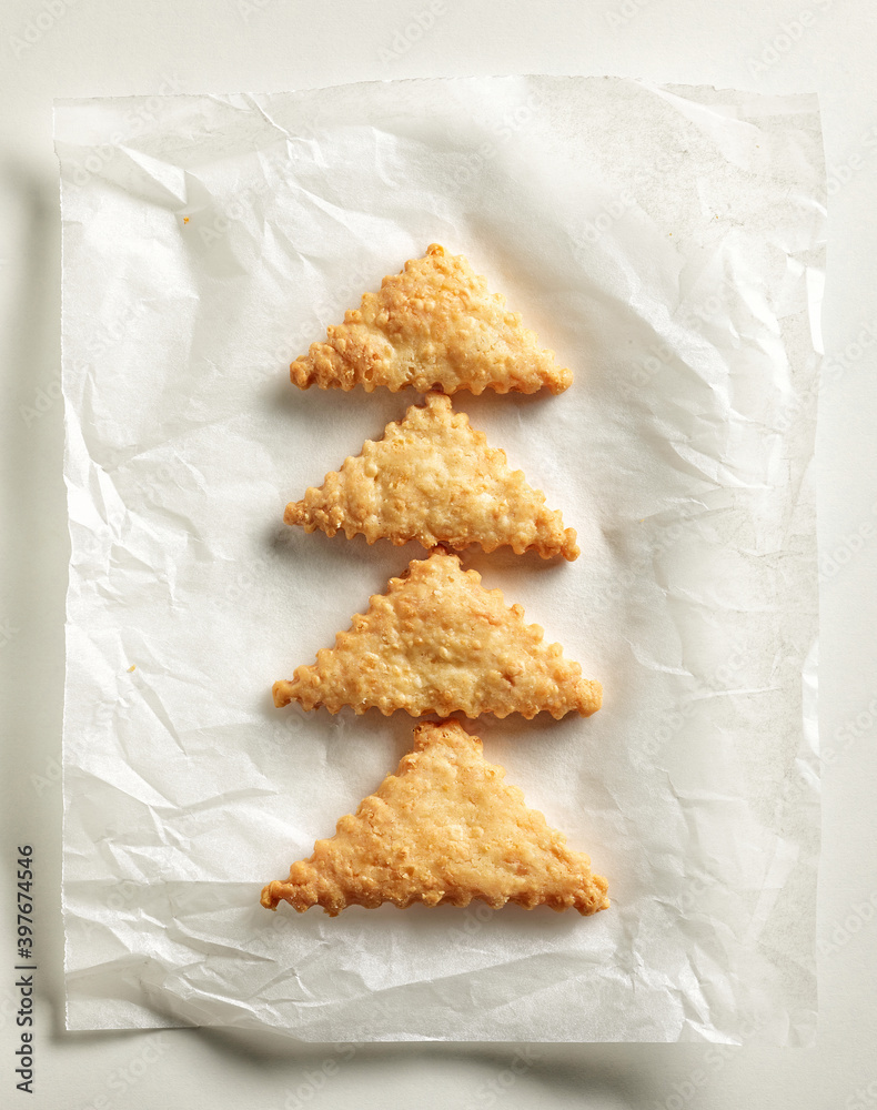 cheese cookie Christmas tree