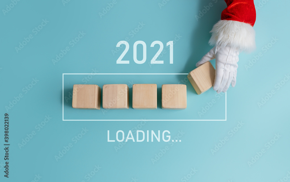 加载2020至2021的新年