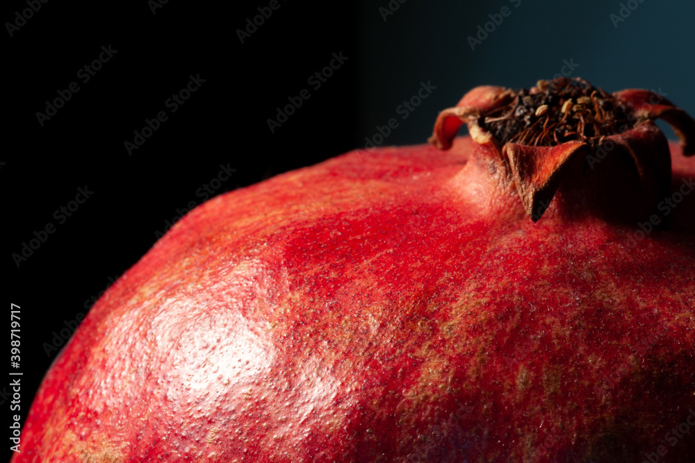 pomegranate on a smooth background