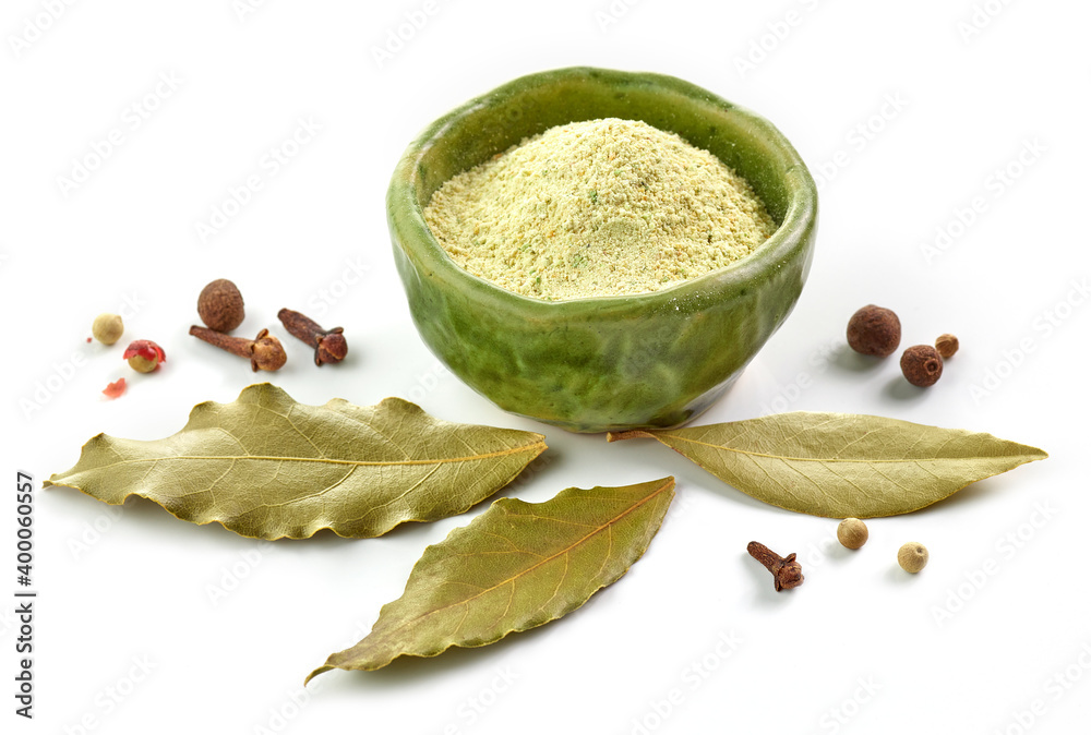 bowl of dried plant powder