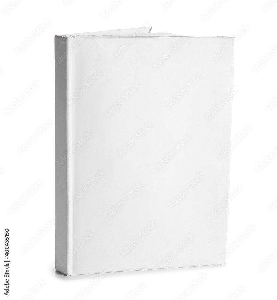 Blank book isolated on white background