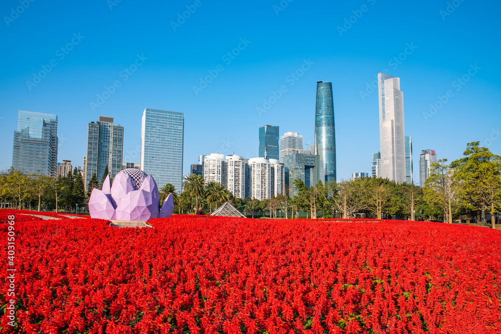 Cityscape of Guangzhou, Guangdong, China