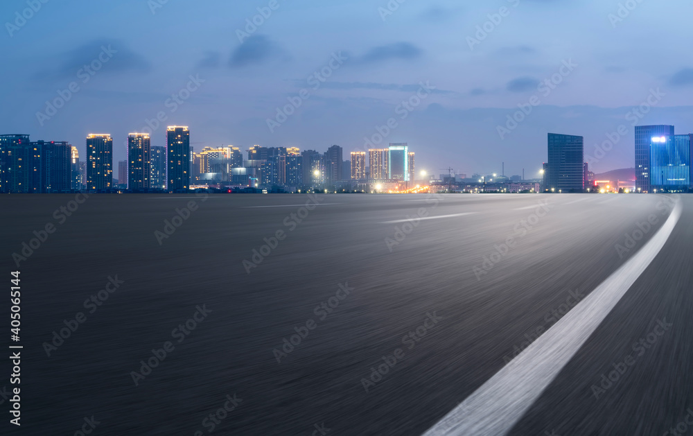 Roads and architectural landscape of modern Chinese cities.