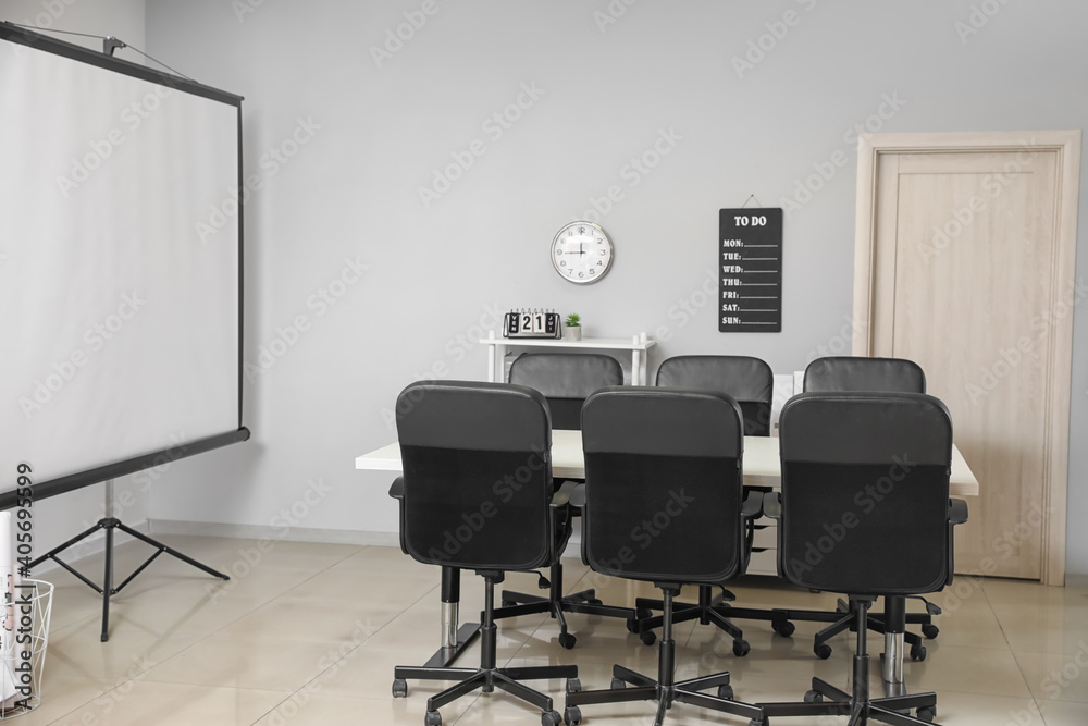 Interior of conference hall in modern office