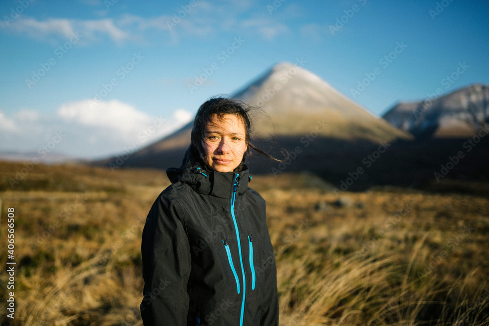 苏格兰Glen Etive的女人