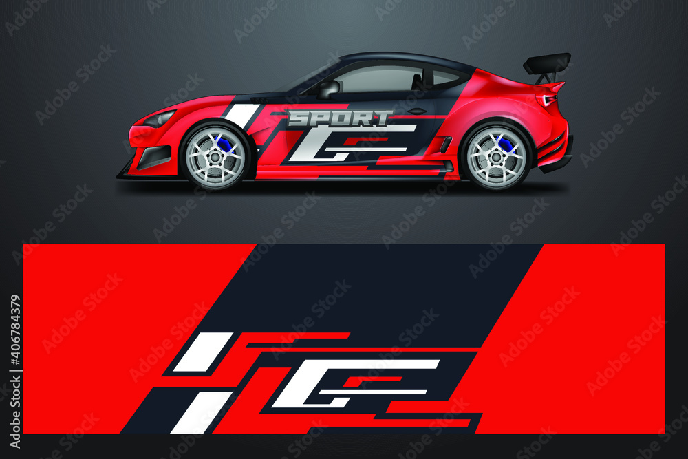 Car Wrap Designs Vector , Livery Sticker Vehicle 