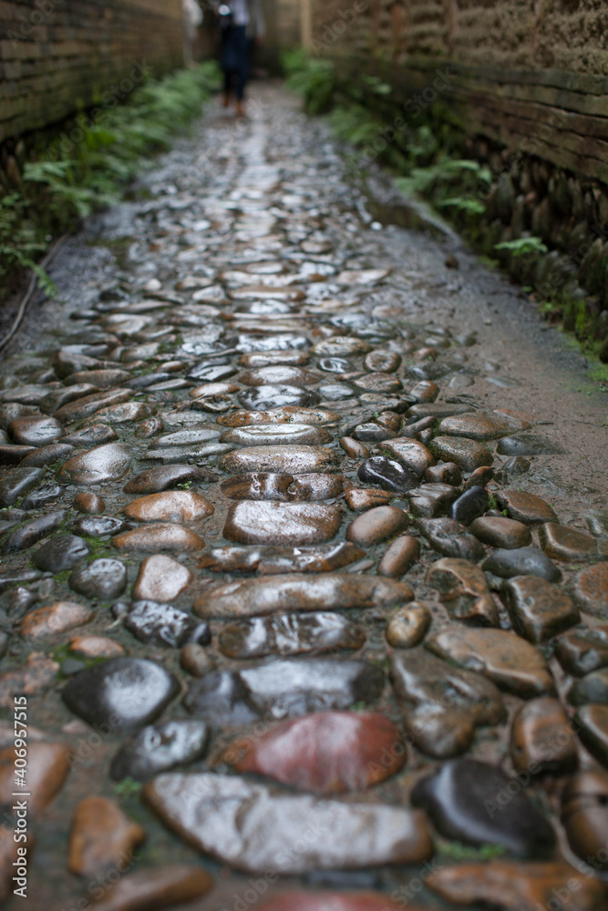 石板路画像