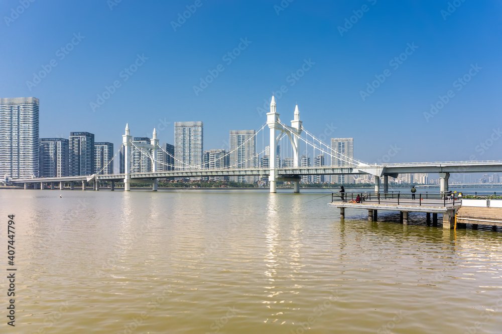 Zhuhai Baishi Bridge architectural landscape