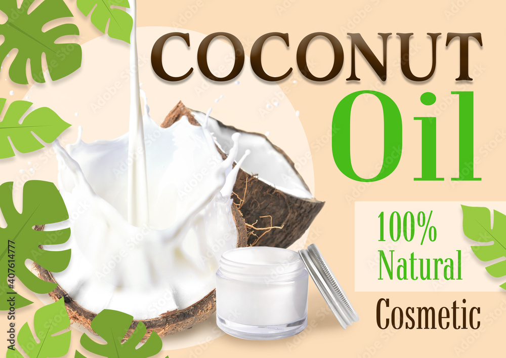 Mockup of label for coconut oil